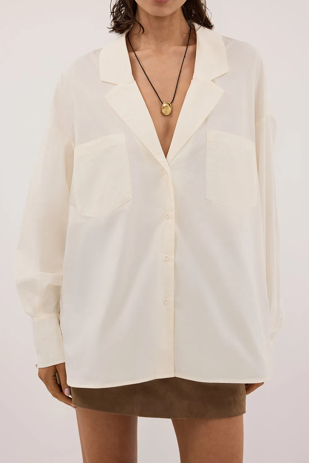 IRENE BUTTER LONG SLEEVE NOTCH COLLAR SHIRT sold by Dissh product image thumbnail 5
