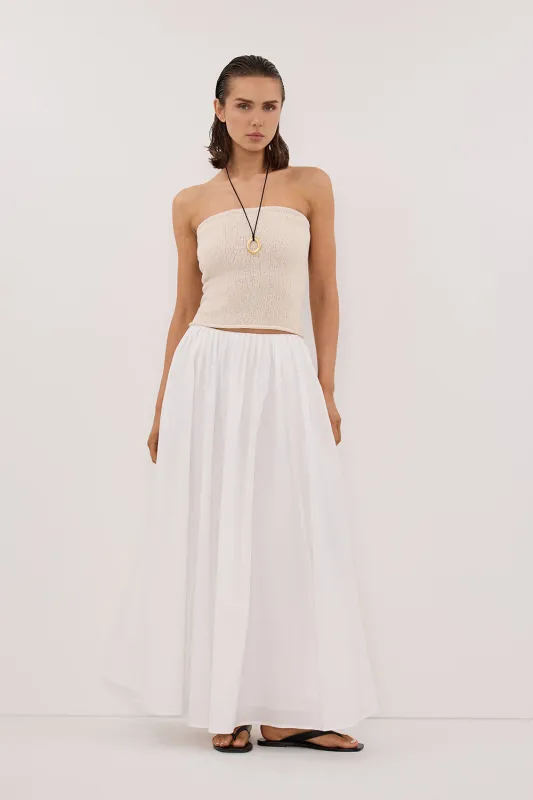KARA SANDSTONE STRAPLESS BANDEAU KNIT TOP sold by Dissh