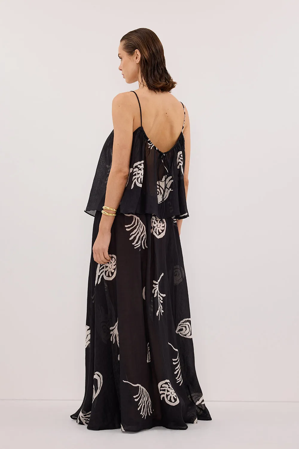 POSITANO BLACK SLEEVELESS RAMIE TOP sold by Dissh product image thumbnail 5