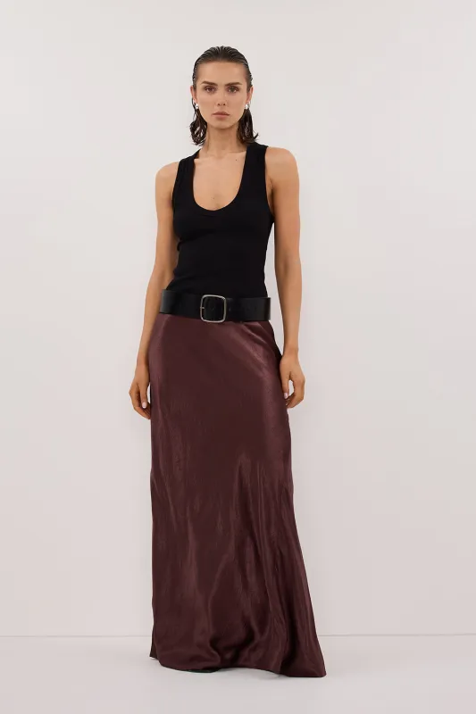 YASMIN BLACK SLEEVELESS KNIT TANK sold by Dissh