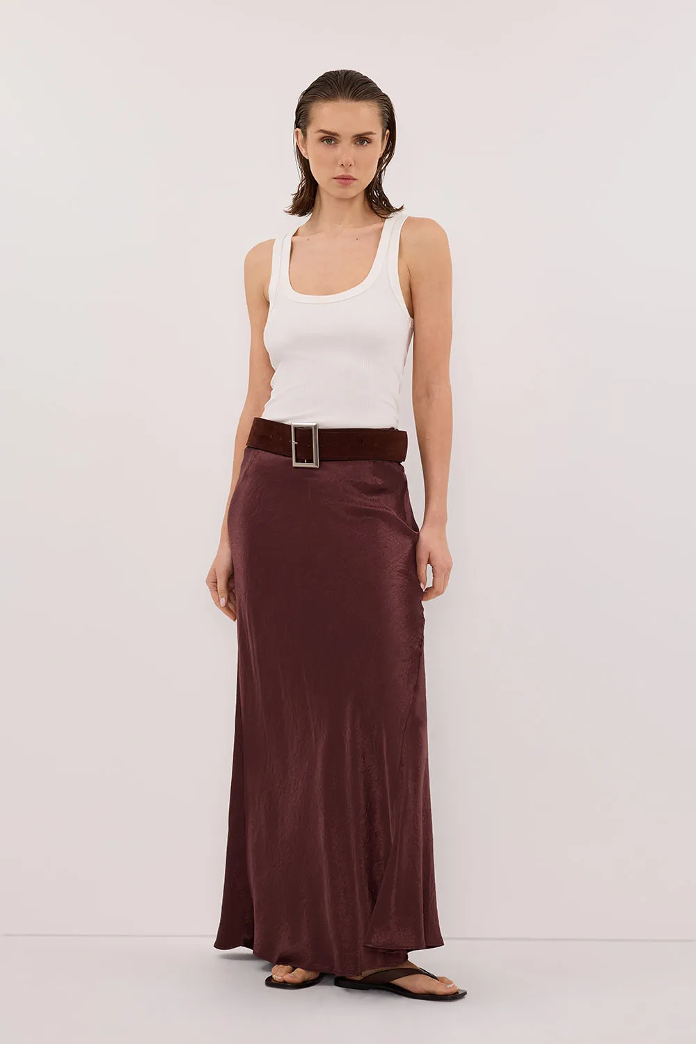 BREANNA WALNUT JACQUARD MAXI SKIRT sold by Dissh product image thumbnail 2
