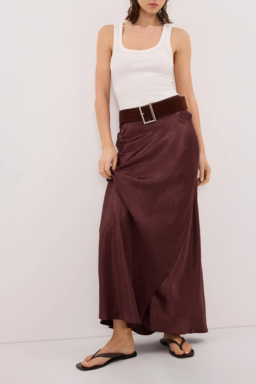 BREANNA WALNUT JACQUARD MAXI SKIRT sold by Dissh product image thumbnail 3