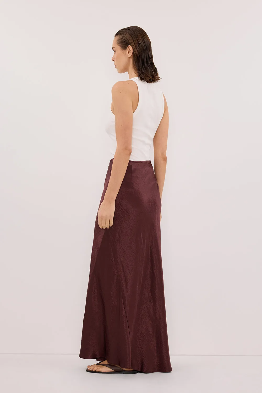 BREANNA WALNUT JACQUARD MAXI SKIRT sold by Dissh product image thumbnail 5
