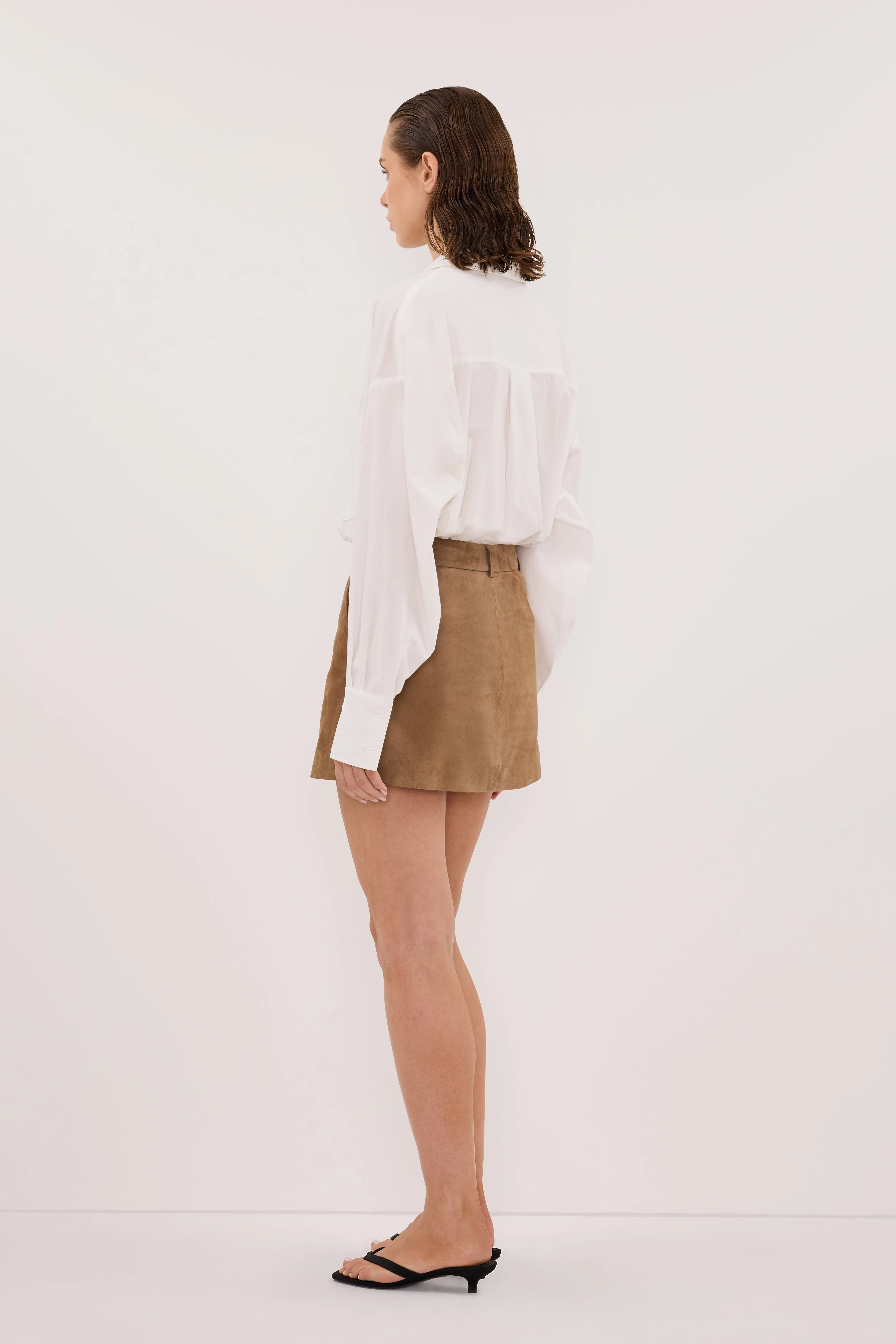 ESTELLE CHESTNUT SUEDE MINI SKIRT sold by Dissh product image thumbnail 4