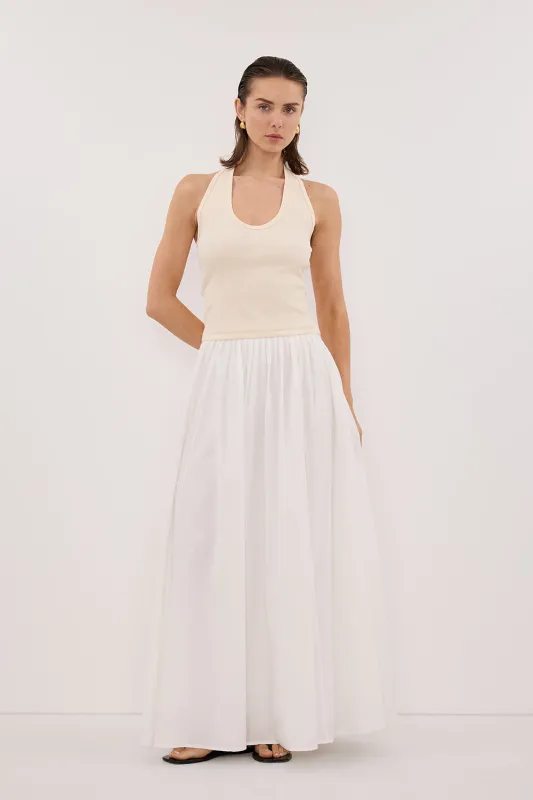 HARLAN SANDSTONE KNIT HALTER TOP sold by Dissh