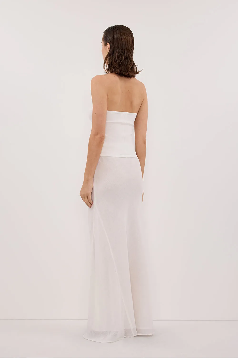 HARLAN OFF WHITE KNIT HALTER TOP sold by Dissh product image thumbnail 4