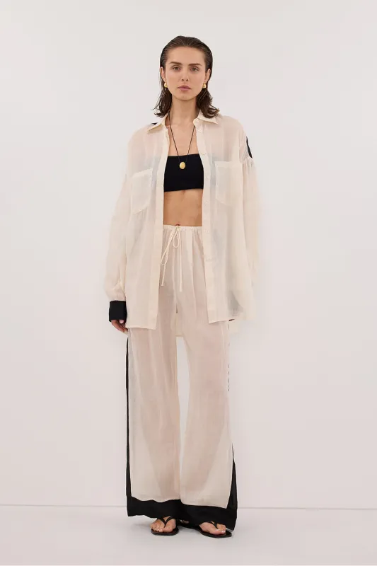 VIVIANNA SANDSTONE RAMIE SHIRT sold by Dissh