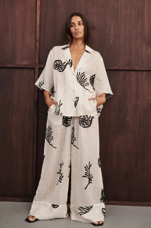 POSITANO SANDSTONE RAMIE SHIRT sold by Dissh