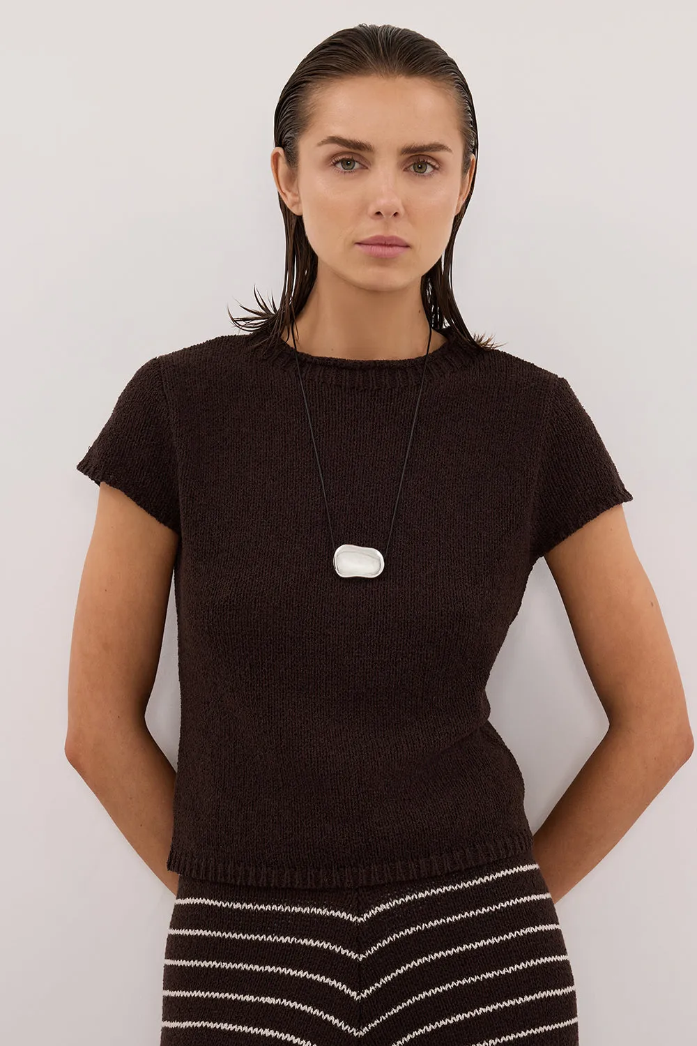 LEO CHOC KNIT TOP sold by Dissh product image thumbnail 2