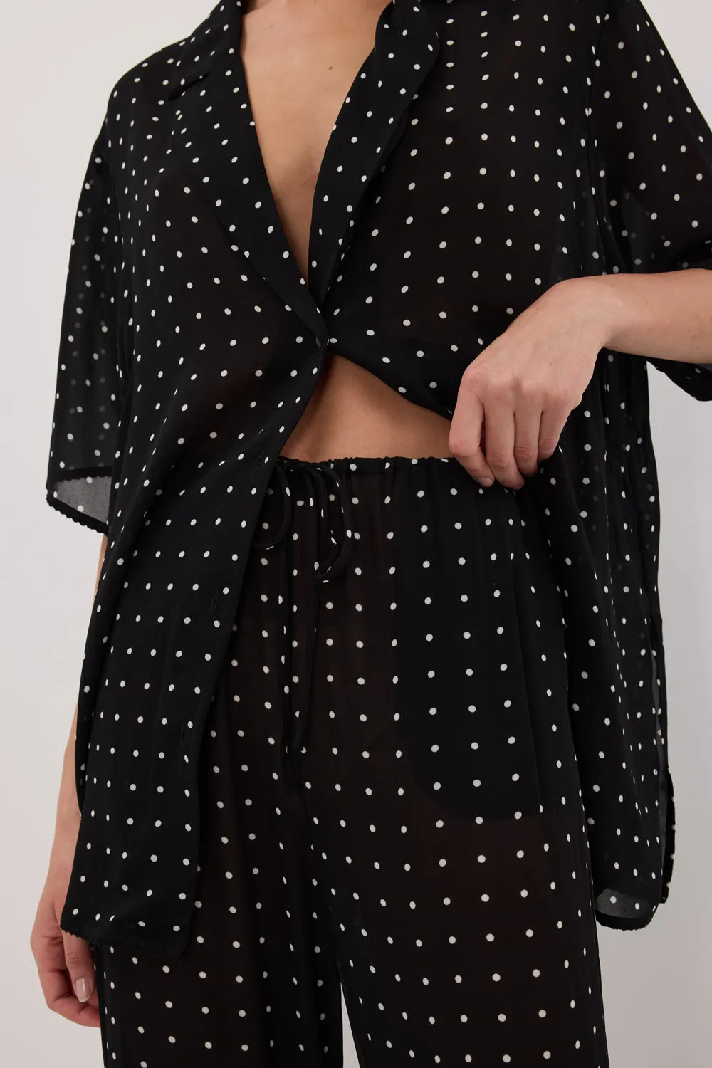 VANESSA BLACK SPOT PANT sold by Dissh product image thumbnail 5