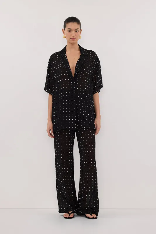 VANESSA BLACK SPOT PANT sold by Dissh