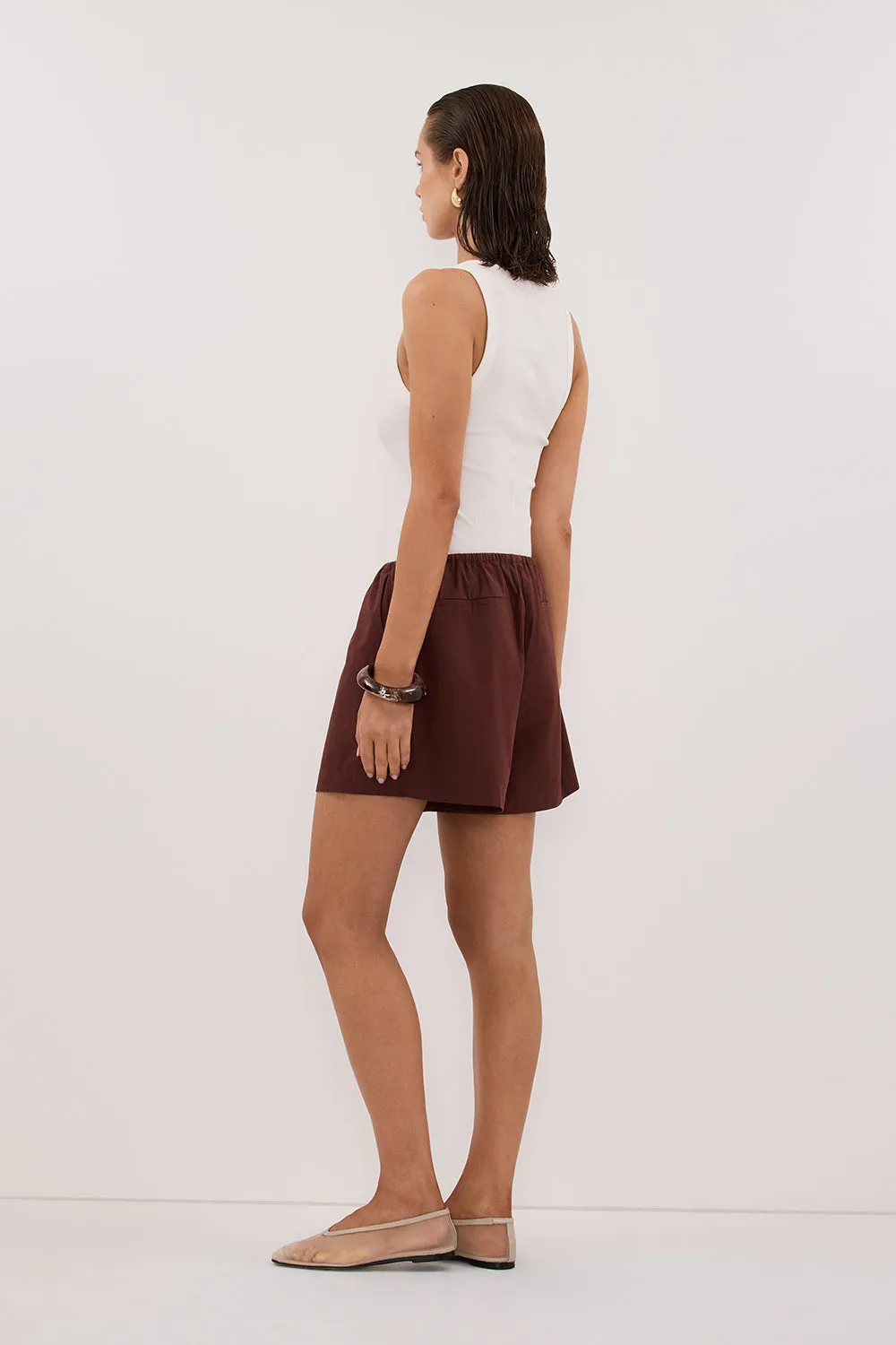 SOMMER CINNAMON POPLIN SHORT sold by Dissh product image thumbnail 4