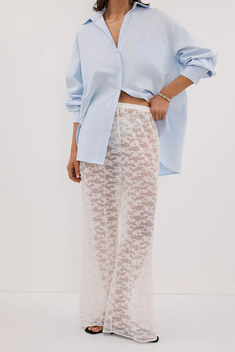 BELLE WHITE LACE PANT sold by Dissh product image thumbnail 2