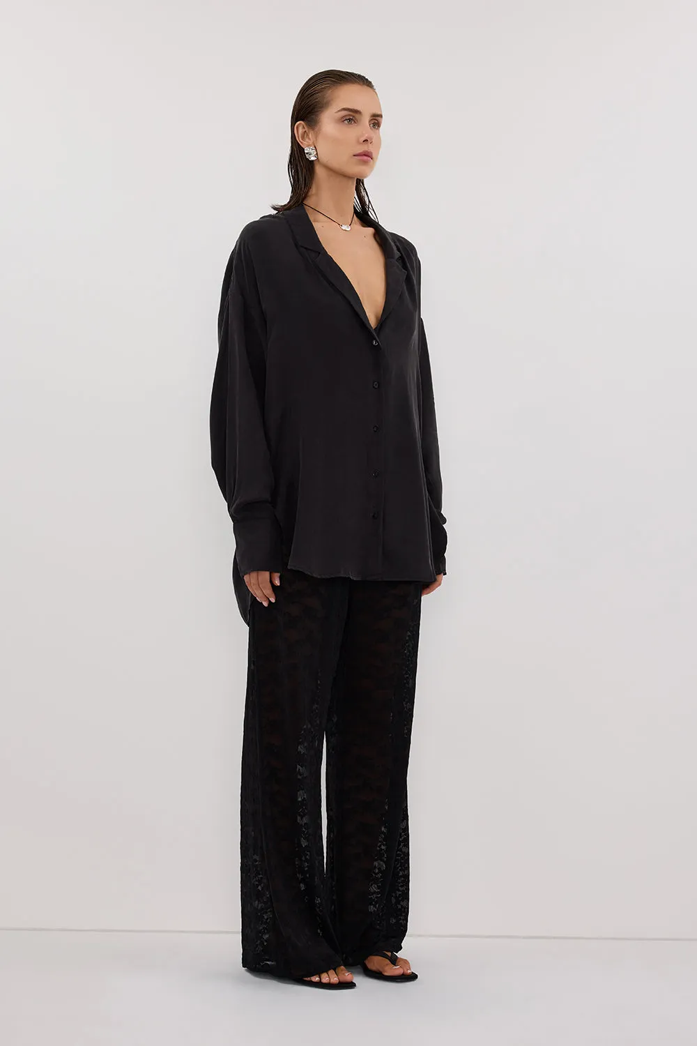 BELLE BLACK LACE PANT sold by Dissh product image thumbnail 3