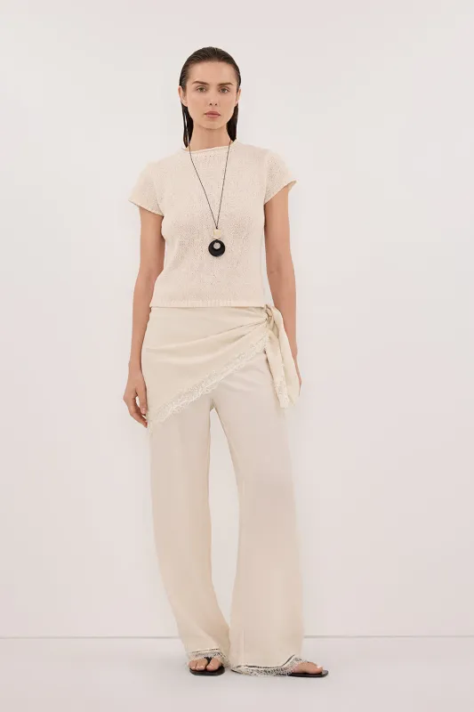 LEO SANDSTONE KNIT TOP sold by Dissh