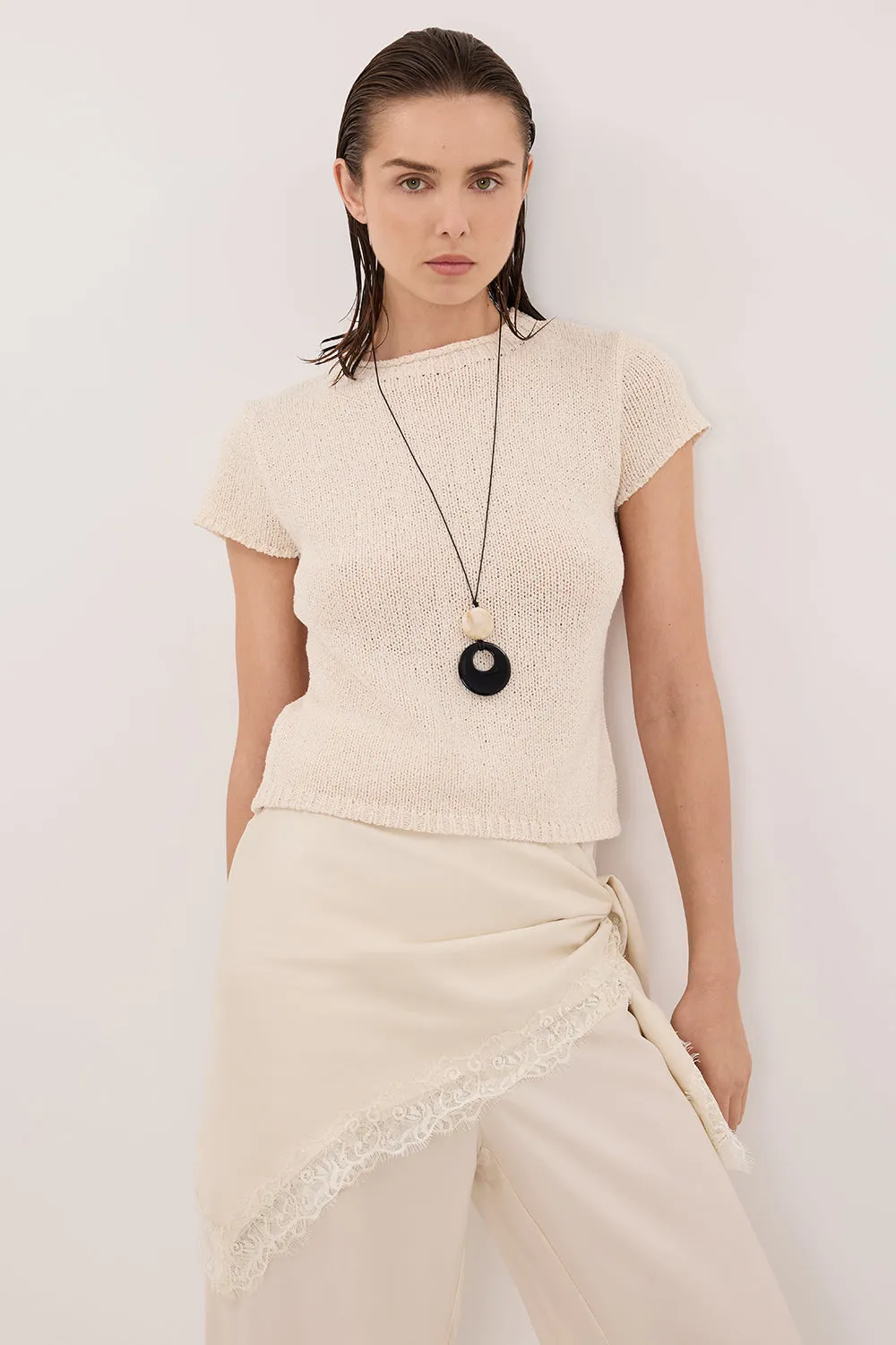 LEO SANDSTONE KNIT TOP sold by Dissh product image thumbnail 4