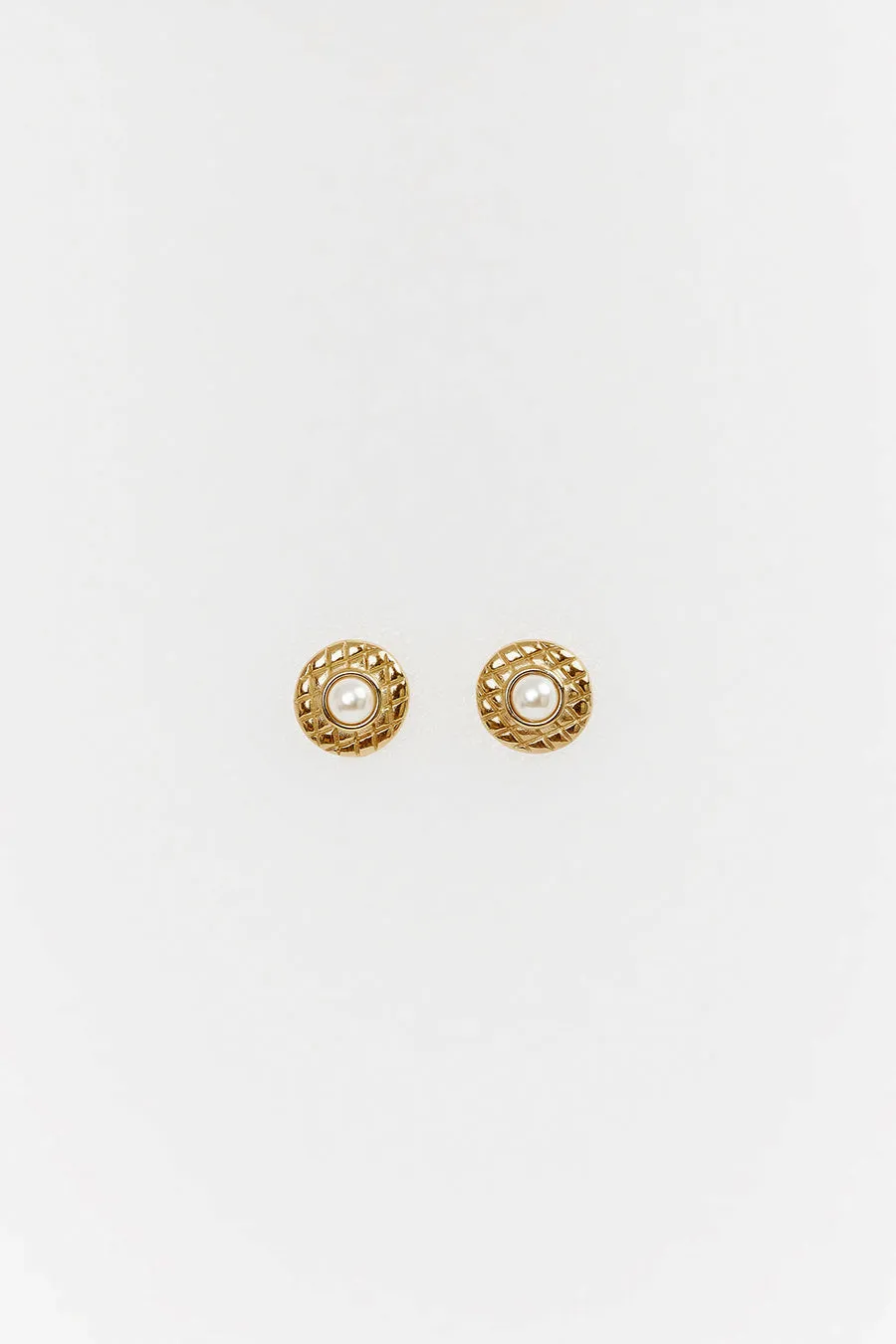 CENDRE MARNI GOLD & PEARL STUDS sold by Dissh product image thumbnail 3