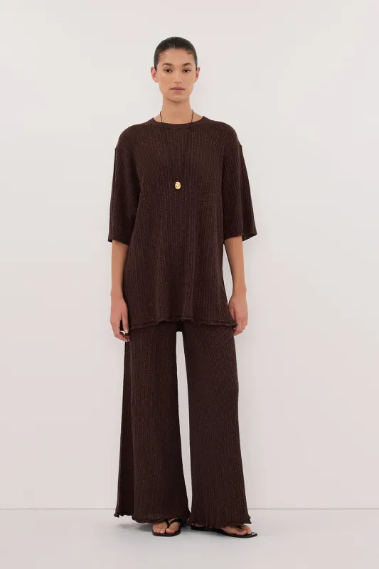 MAX CHOC LONGLINE KNIT TEE sold by Dissh