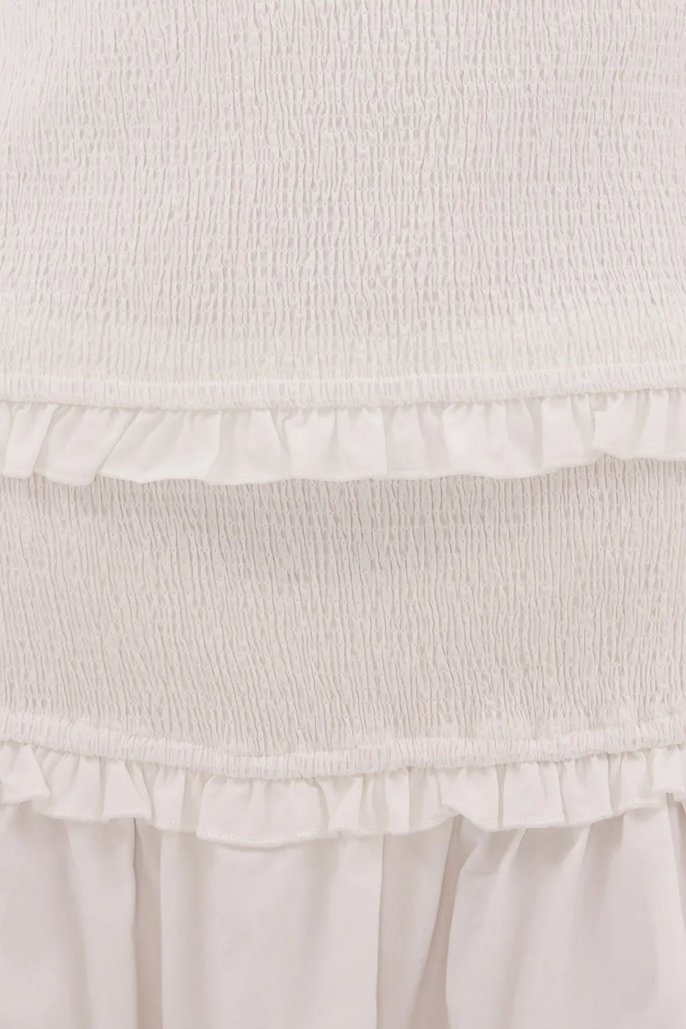 EDIE WHITE COTTON MIDI SKIRT sold by Dissh product image thumbnail 5