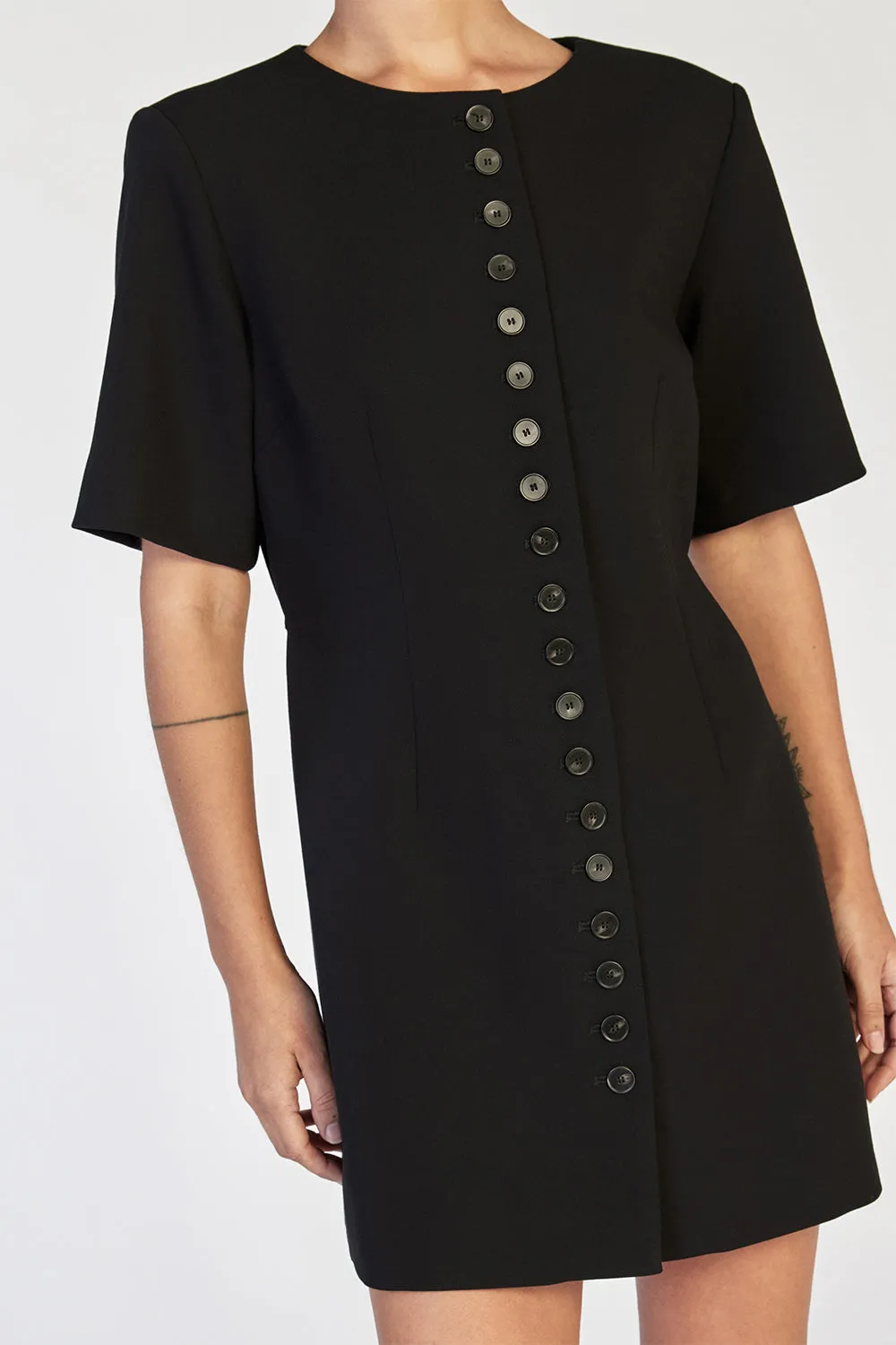 LIA BLACK SLEEVED MINI DRESS sold by Dissh product image thumbnail 5
