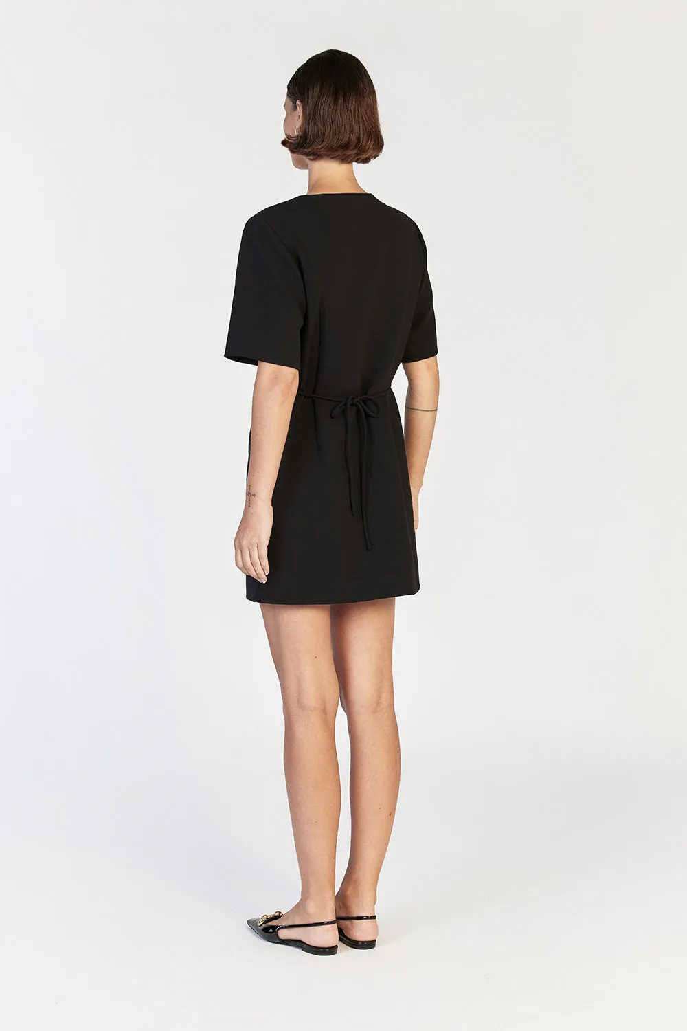 LIA BLACK SLEEVED MINI DRESS sold by Dissh product image thumbnail 4