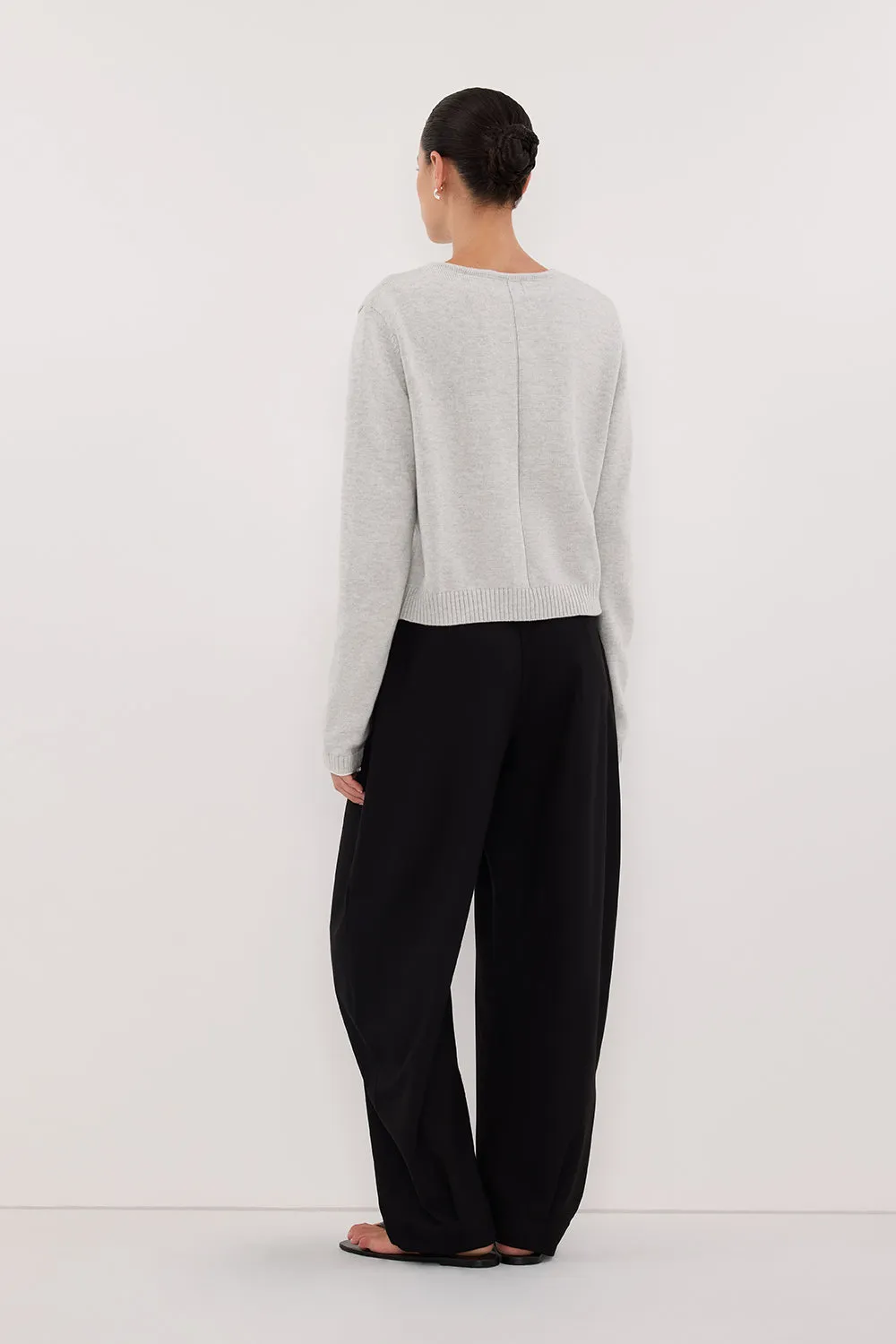 LISE SILVER LIGHT KNIT CARDIGAN sold by Dissh product image thumbnail 4