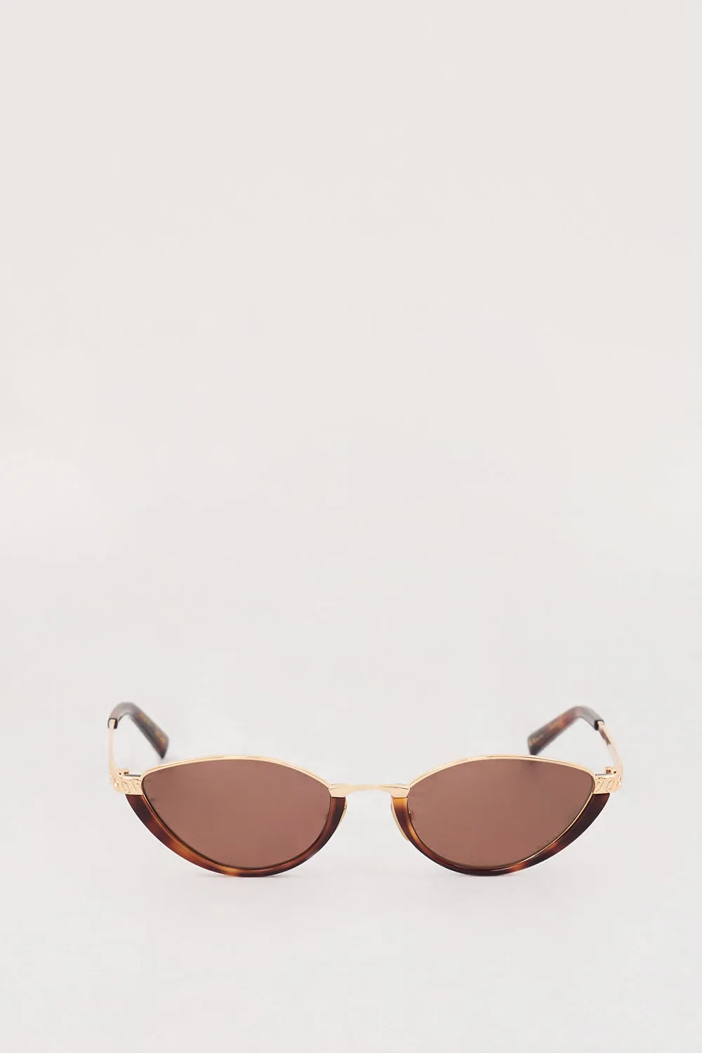 LUV LOU THE LIA GOLD BROWN SUNGLASSES sold by Dissh