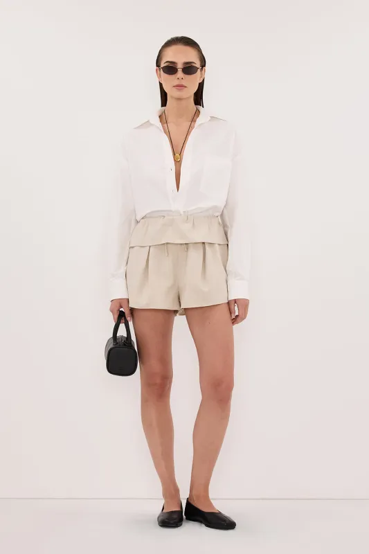 CYRUS NATURAL MARLE FISHERMAN SHORT made by Dissh