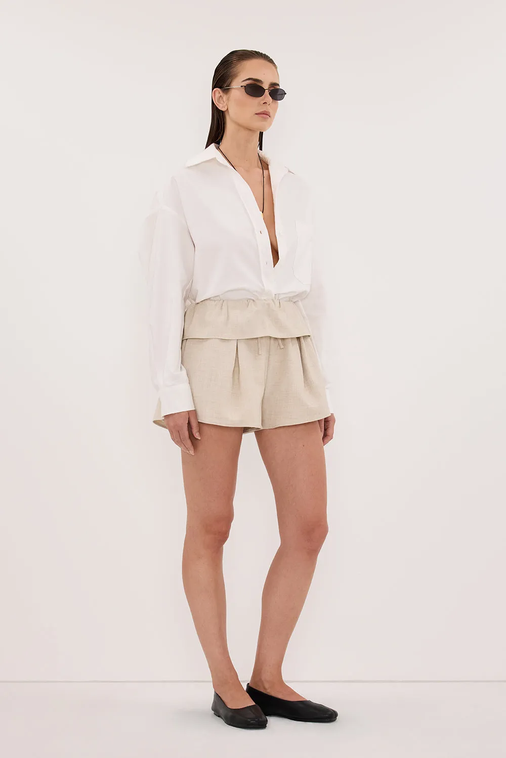 CYRUS NATURAL MARLE FISHERMAN SHORT sold by Dissh product image thumbnail 3