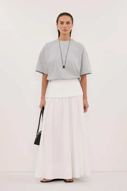 TYRA SILVER MARLE BOYFRIEND TEE sold by Dissh