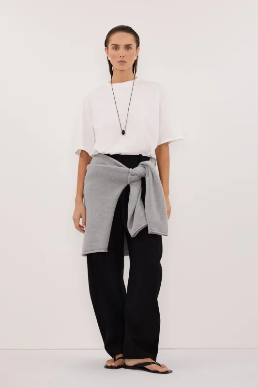 TYRA WHITE BOYFRIEND TEE sold by Dissh