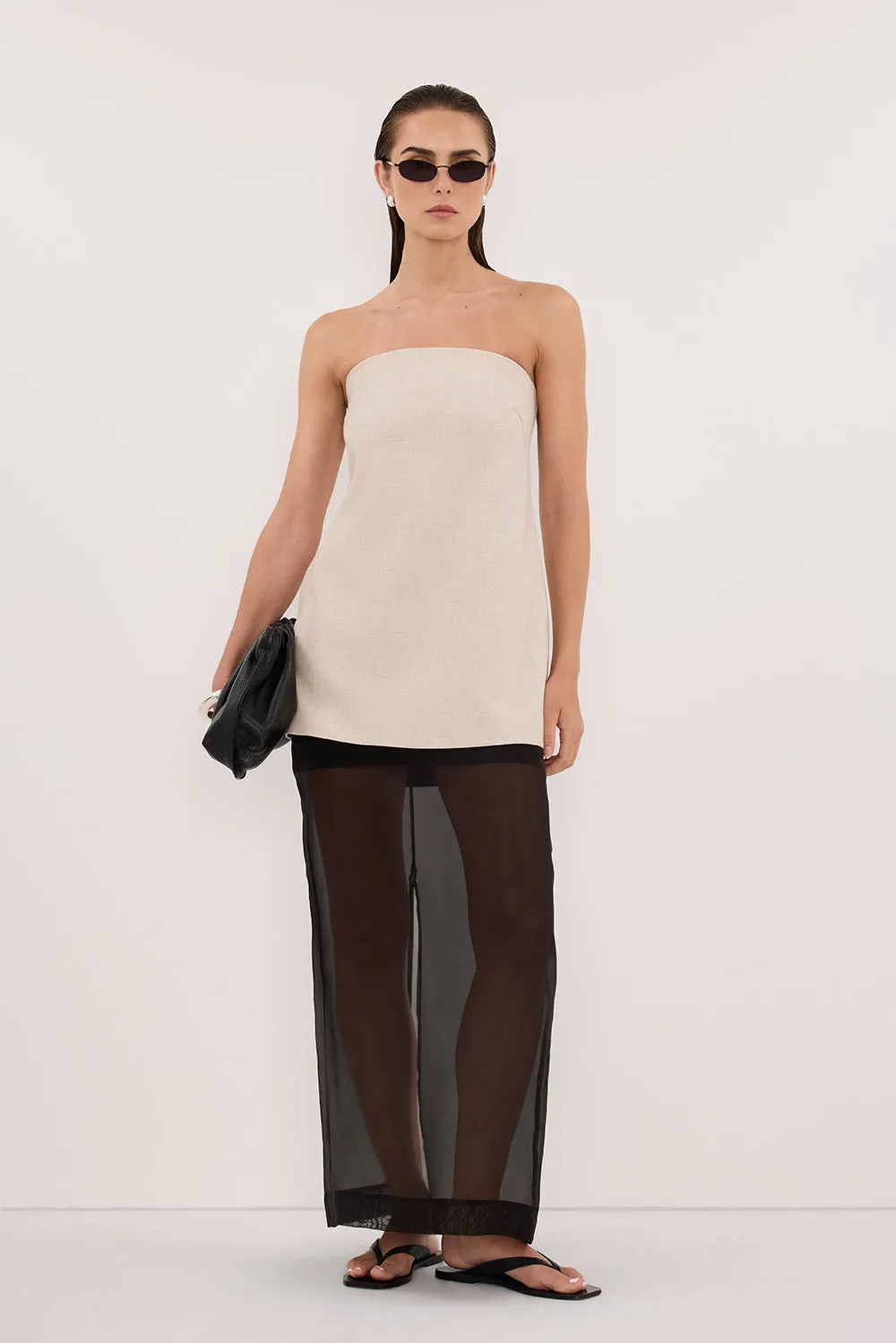 CYRUS NATURAL STRAPLESS TUNIC TOP sold by Dissh product image thumbnail 2