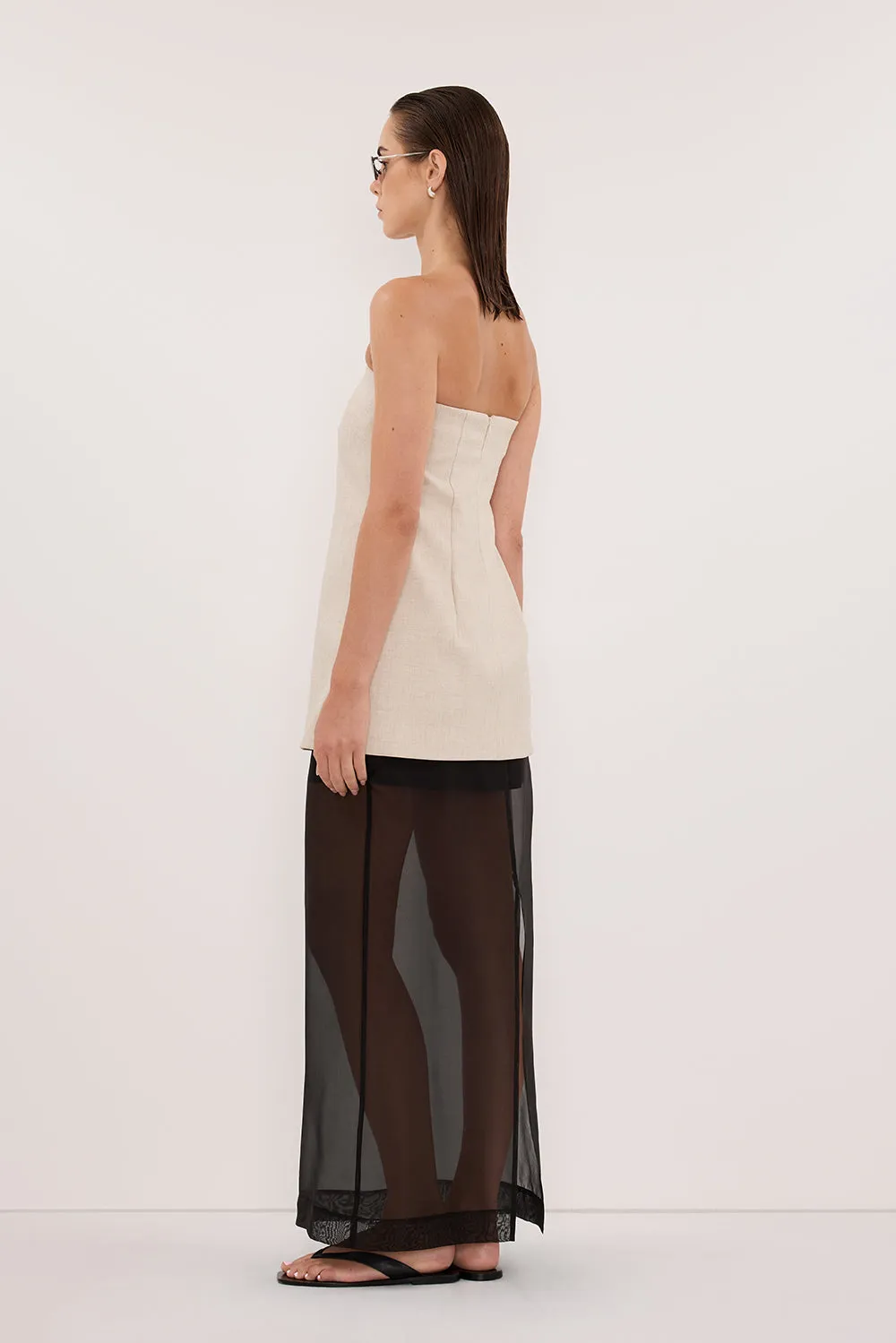 CYRUS NATURAL STRAPLESS TUNIC TOP sold by Dissh product image thumbnail 5