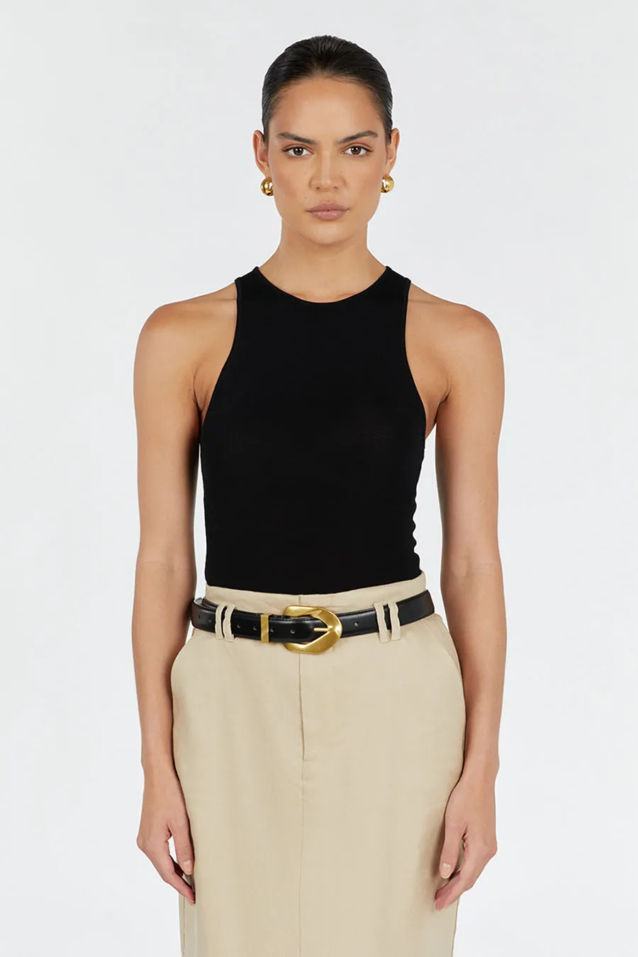 ATLAS BLACK KNIT TOP sold by Dissh product image thumbnail 2
