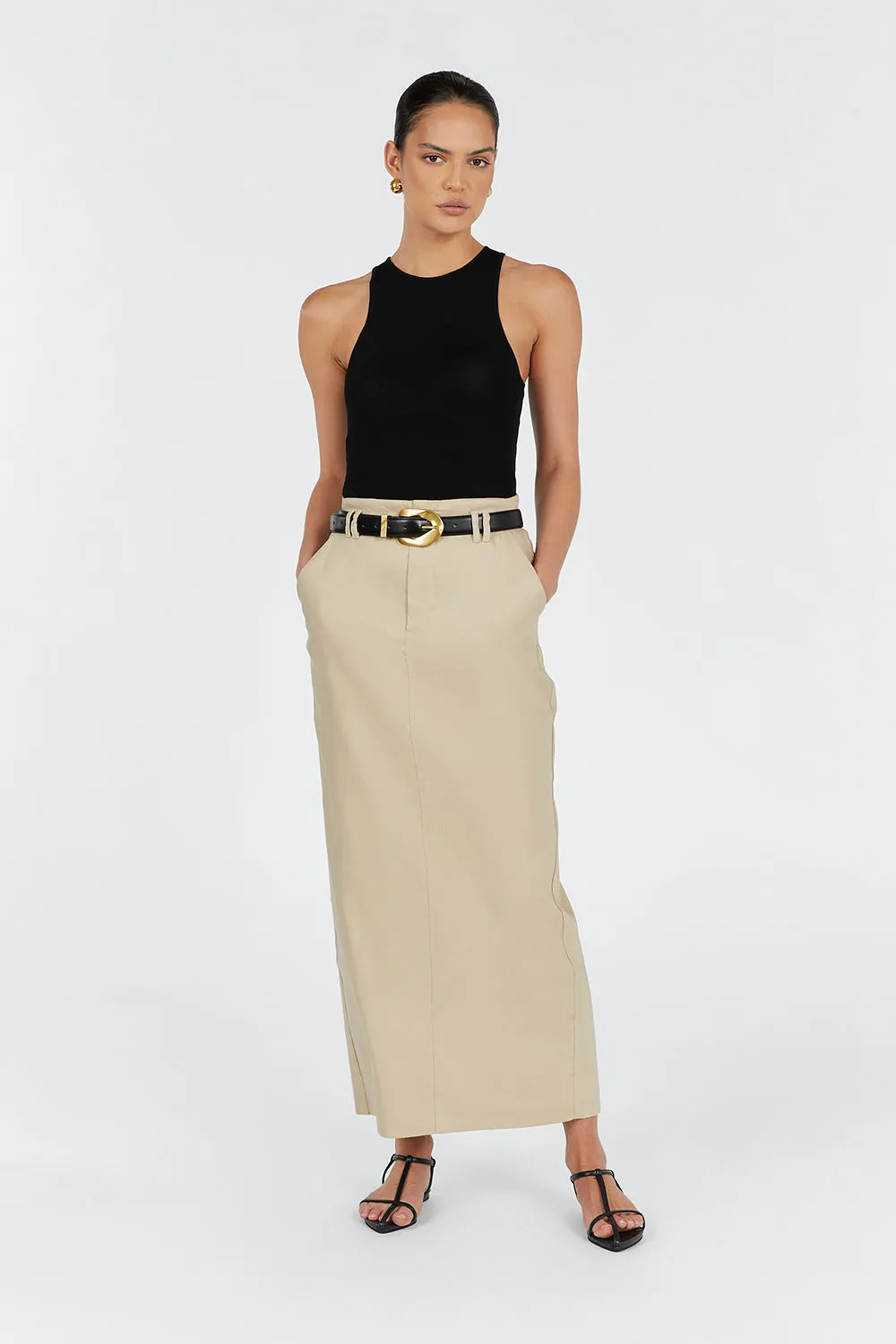 ATLAS BLACK KNIT TOP sold by Dissh