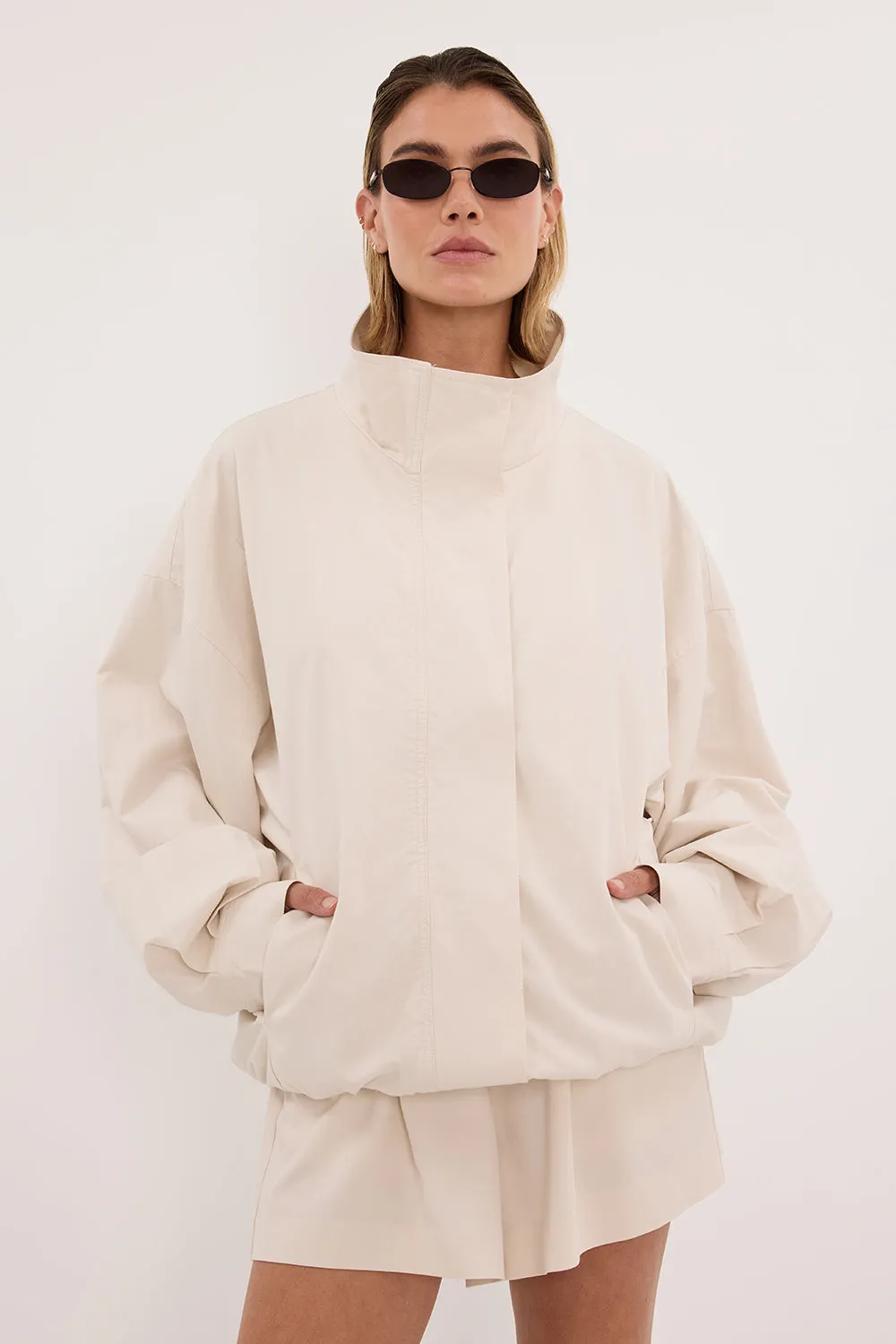 RORY IVORY LIGHTWEIGHT TRACK JACKET sold by Dissh product image thumbnail 3