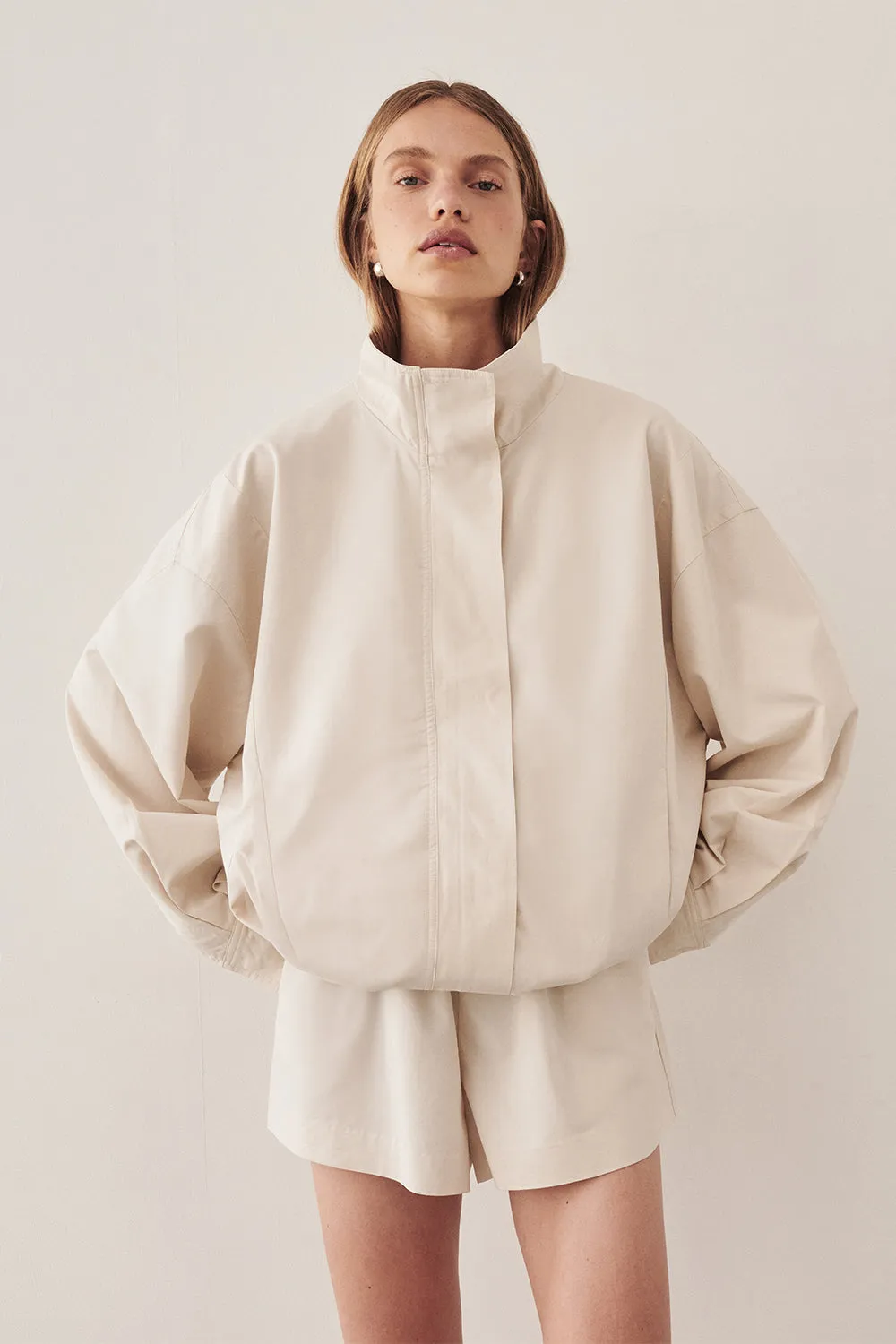 RORY IVORY LIGHTWEIGHT TRACK JACKET sold by Dissh