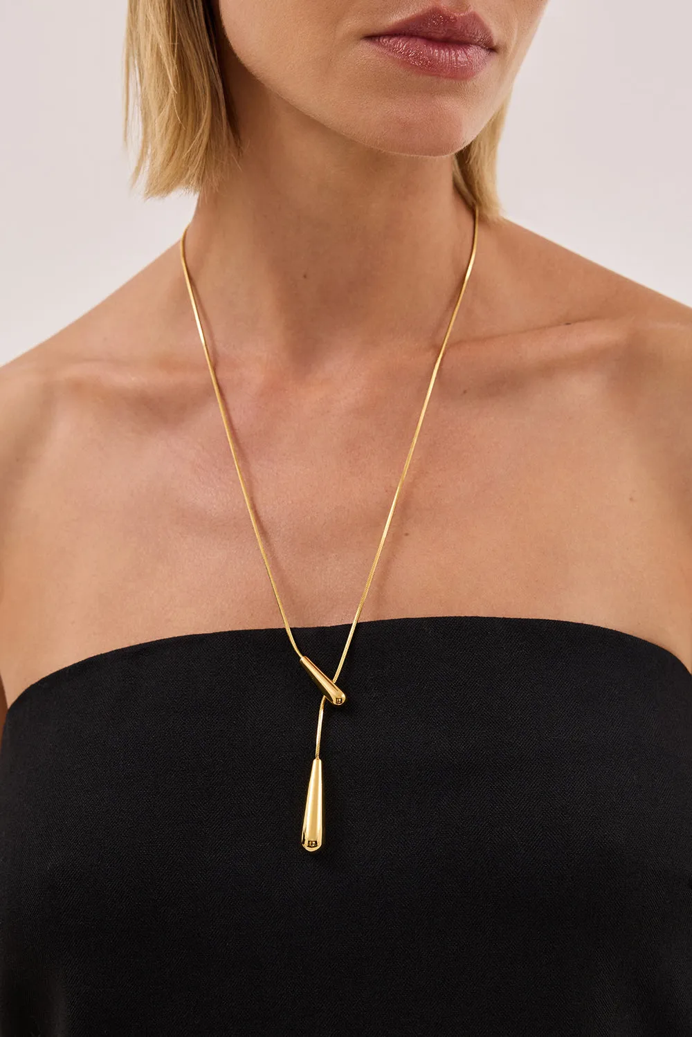 ANNA ROSSI GOLD DROP CHAIN NECKLACE sold by Dissh product image thumbnail 2