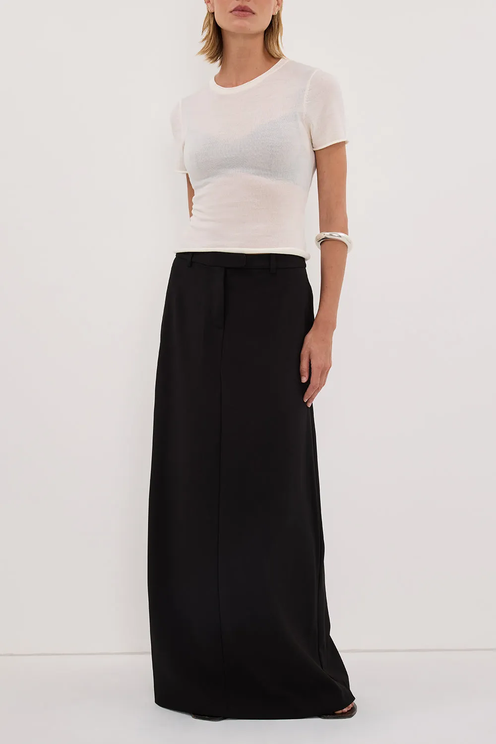 PARKER BLACK TAILORED MAXI SKIRT sold by Dissh product image thumbnail 2