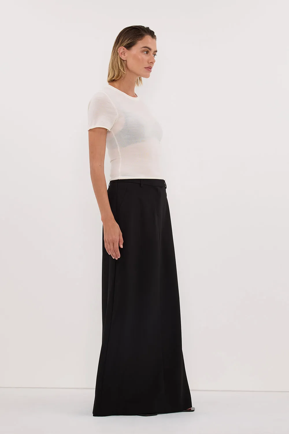 PARKER BLACK TAILORED MAXI SKIRT sold by Dissh product image thumbnail 3