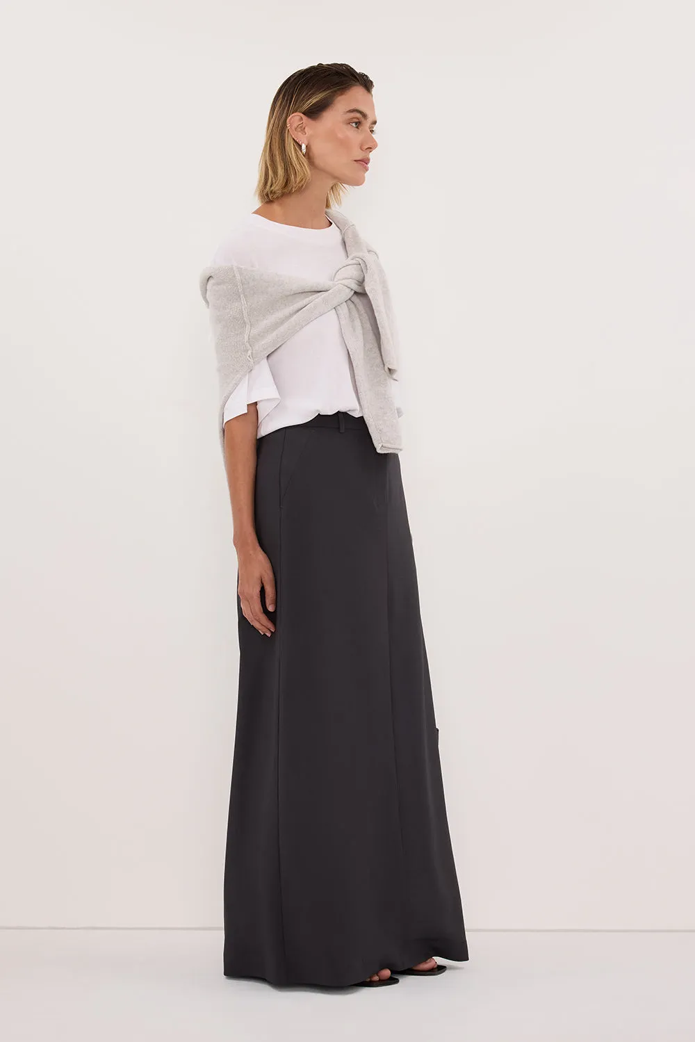 PARKER GREY TAILORED MAXI SKIRT sold by Dissh product image thumbnail 3
