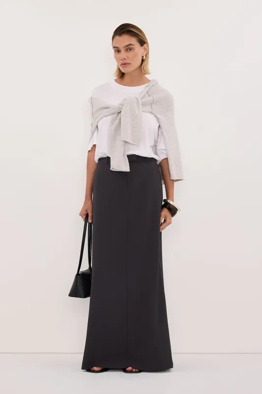 PARKER GREY TAILORED MAXI SKIRT made by Dissh