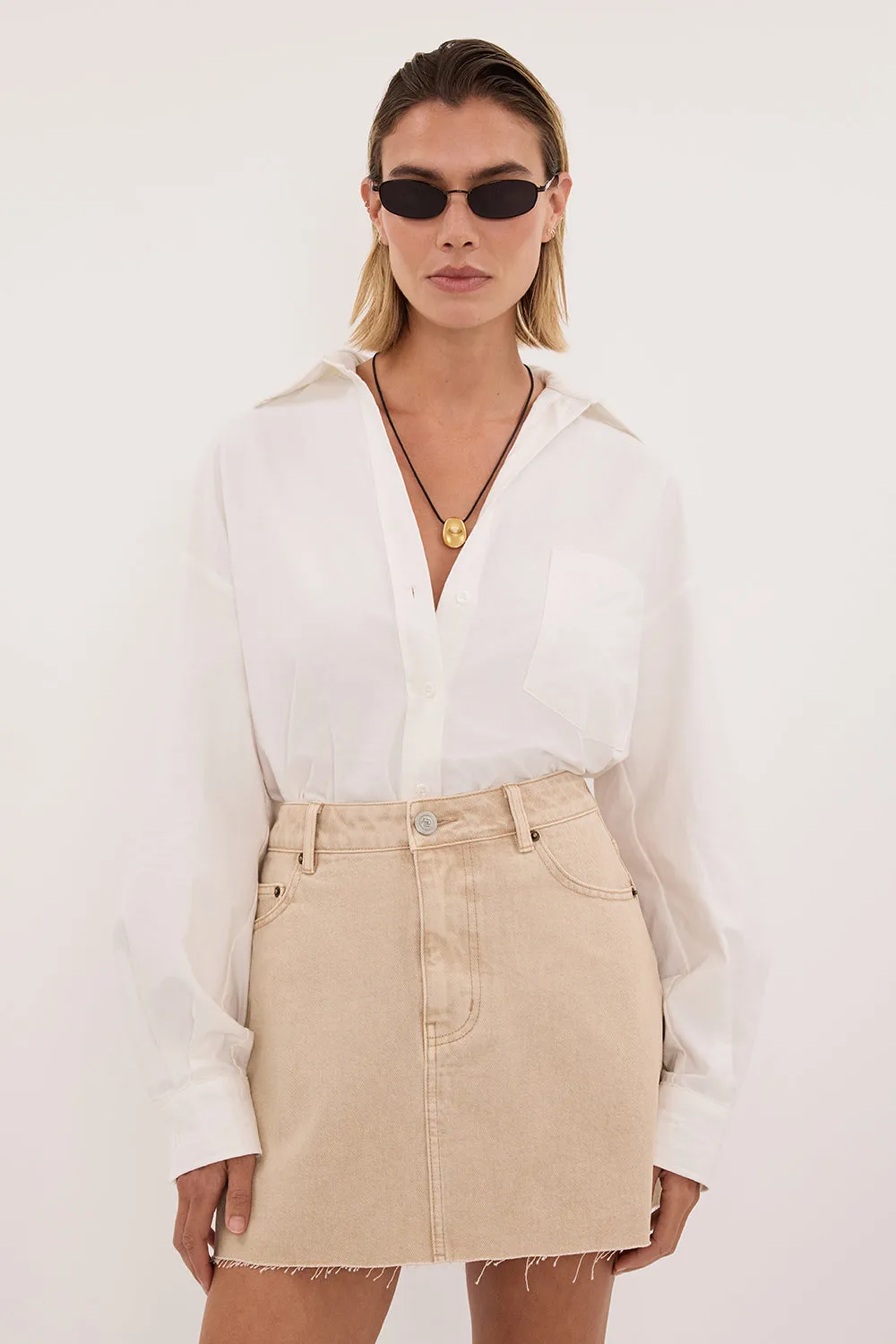 DANA BUFF DENIM SKIRT sold by Dissh product image thumbnail 2
