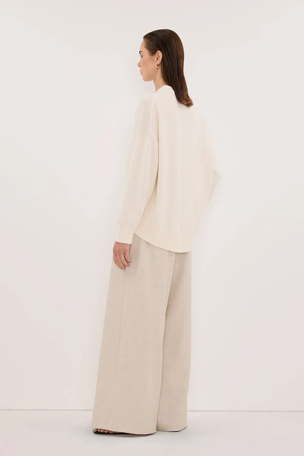 MILA CREAM CREW NECK KNIT JUMPER sold by Dissh product image thumbnail 4