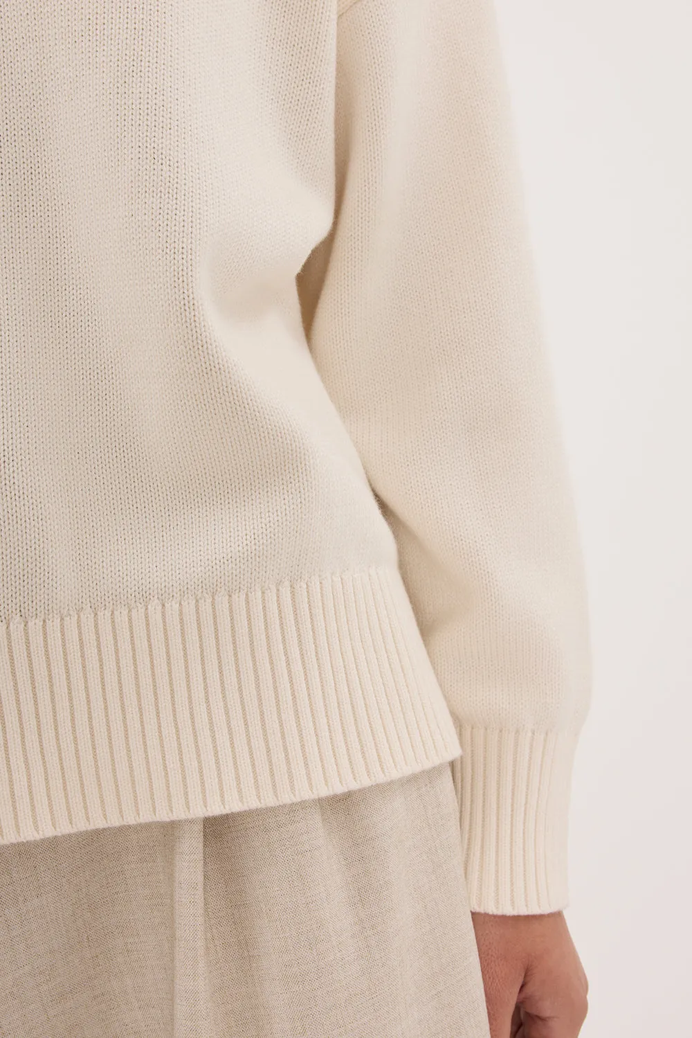 MILA CREAM CREW NECK KNIT JUMPER sold by Dissh product image thumbnail 5