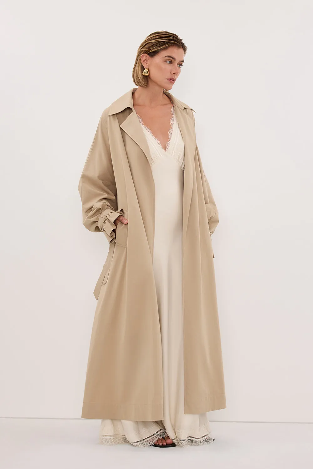 NINA STONE LIGHTWEIGHT TRENCH COAT sold by Dissh product image thumbnail 4