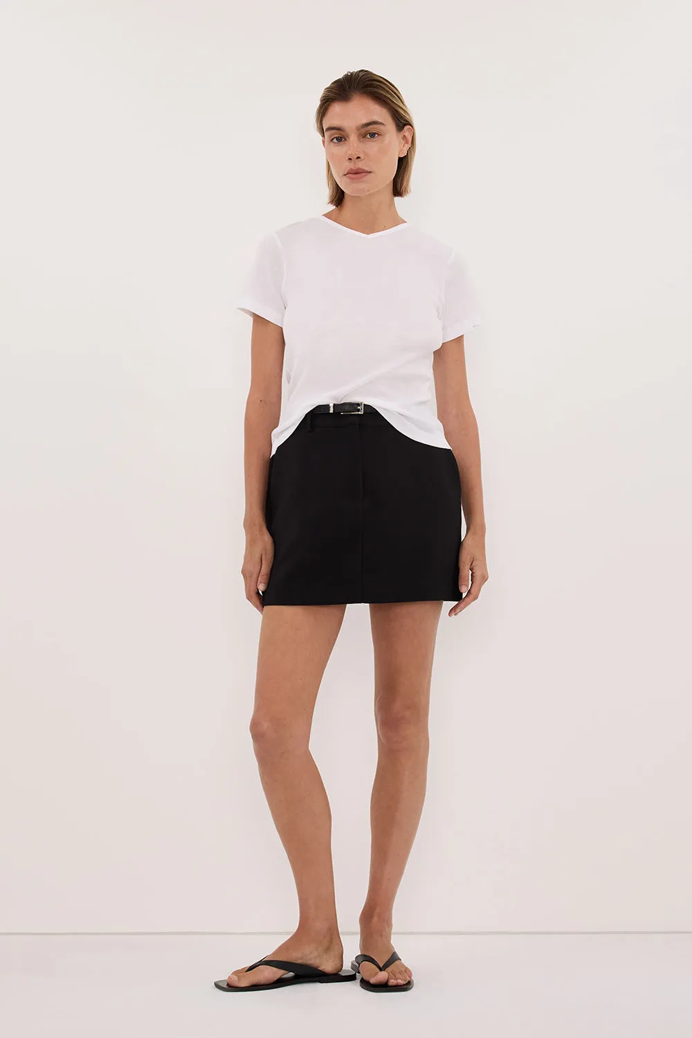 ELLE BLACK SKORT sold by Dissh