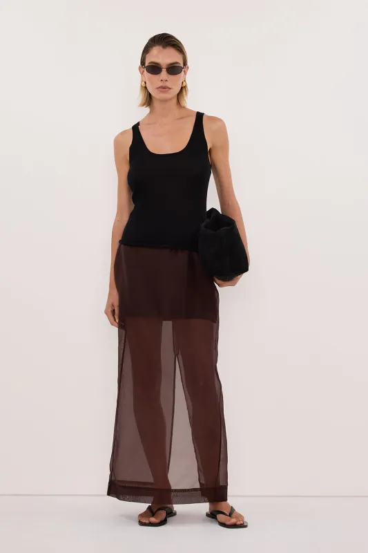 DUKE BLACK MERINO KNIT TANK made by Dissh