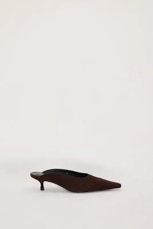 ALIAS MAE GENEVA HEEL CHOCOLATE SUEDE made by Alias Mae