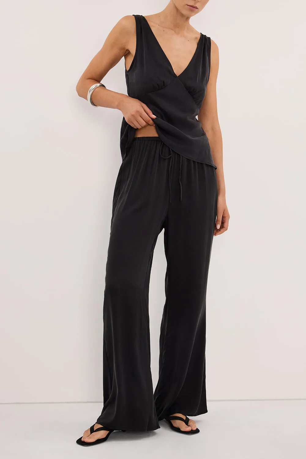 PIPPA BLACK SILK PANT sold by Dissh product image thumbnail 2